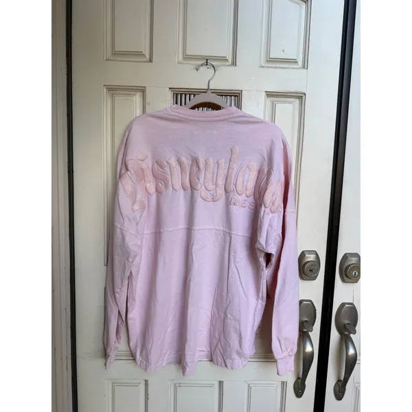 Disneyland Resort Spirit Jersey Light Pink Women's Size Medium Long‎ Sleeve - Image 6