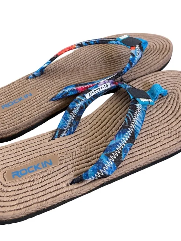 ROCKIN Flip Flop Sandals Women's Multicolored Size 10 NWT - Image 2
