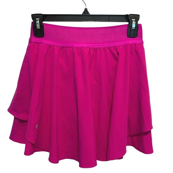 Lululemon Court Rival Perforated HR Skirt Long Size 4‎ Purple Highlight - Image 2