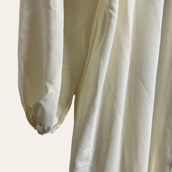 Hill House Simone Long Sleeve Maxi Dress in Coconut Milk Size L - Image 8