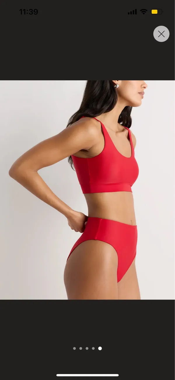New Quince Italian High-Rise Bikini Bottom Size XS - Image 6