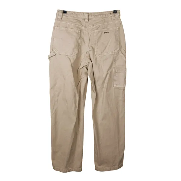 Aritzia TNA Carpenter Jeans Women's 6 Tan Utility Skater Straight Leg Relaxed - Image 4