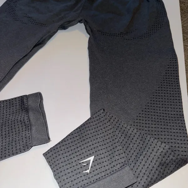 New Gymshark Women’s Vital Leggings Large Gray Seamless High Waisted Contour - Image 9