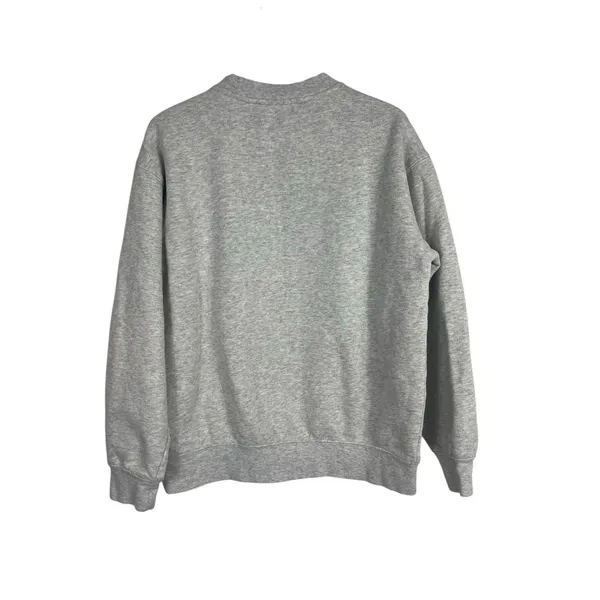 Playboy by PacSun Y2K Gray Crewneck Sweatshirt S Green Textured Logo Pullover - Image 3