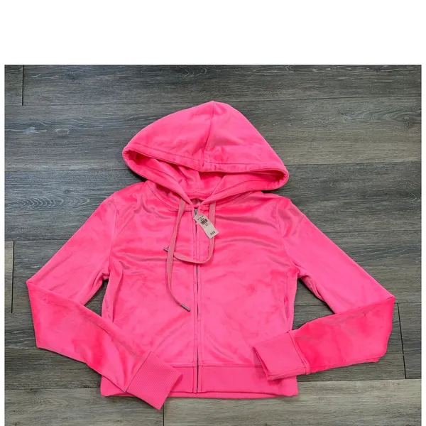 Aerie Dreamy Velour Cropped Hoodie, NWT, Small - Image 4