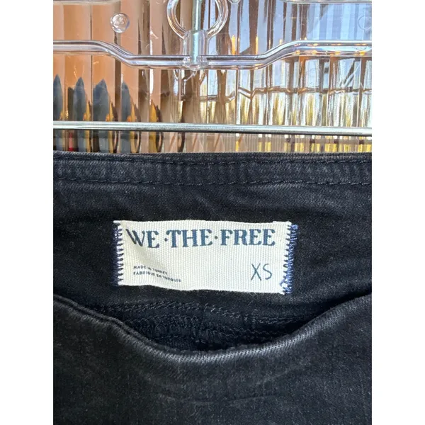 We The‎ Free Black Pull On Seamed Stretch Skinny Jeans Pants Women's Size XS - Image 2