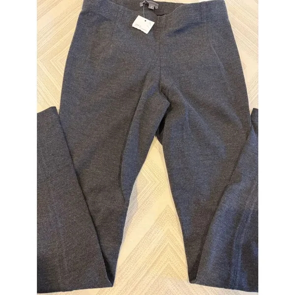 Vince Dark Gray Textured Pull-On Dressy Leggings NWT Size S/P 28.5” Inseam - Image 2