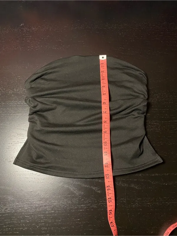 Black Strapless Tube Top - Image 4
