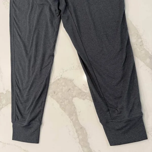Lole Jersey Knit High Rise Jogger Lounge Pants Women's Medium Gray Cinch Waist - Image 2