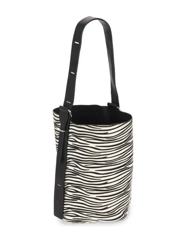 NWT Revolve x 8 Other Reasons Nicole Bucket Bag in Zebra - Image 2