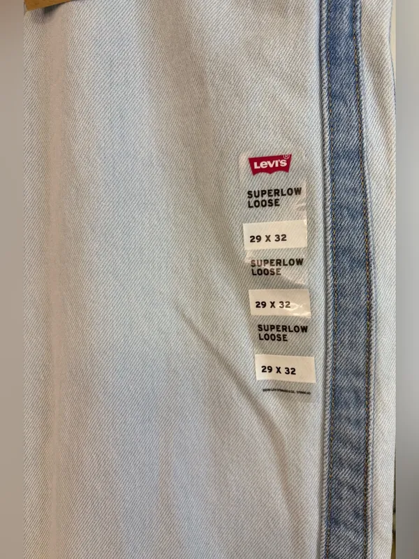 Levi's Light Blue Two-Tone Superlow Loose - Image 4