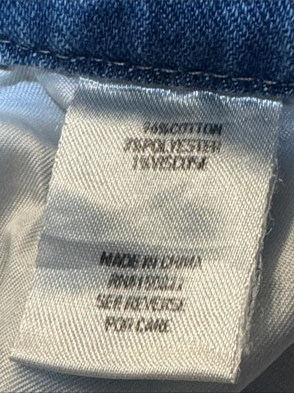 ZOE + PHOEBE High Rise Wide-Leg Jeans 5 Fits Like 26/2 Light Distressed Wash EUC - Image 10