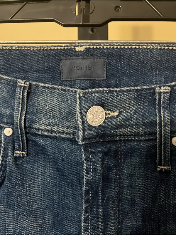 NEW MOTHER “The Runaway Step Fray” Jeans – A Night in Havana, Size 28 - Image 5