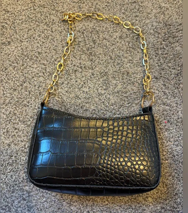 SheIn Black Embossed Purse - Image 2