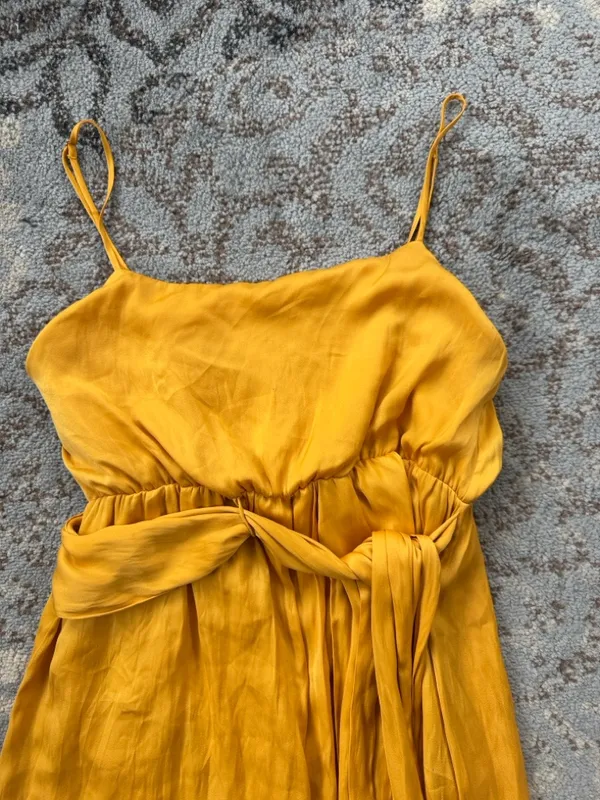 Modern Citizen Mila Layered Tank Dress Marigold Small - Image 4