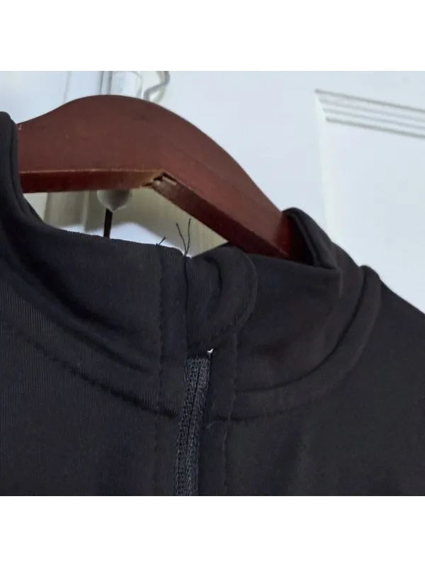 NWT Spyder Active Black Long Sleeve 1/4 Zip Activewear Top Ladies Large Gym - Image 3