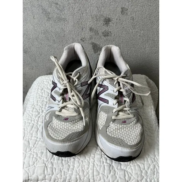 New Balance 1540 Made in USA Women's Running Walking Shoes White Silver Purple - Image 2