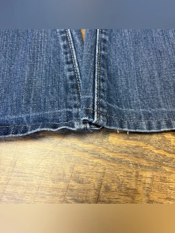 Vintage Y2K American Eagle Real Flare Jeans Women’s 14 Low Rise Blue Denim - Image 3