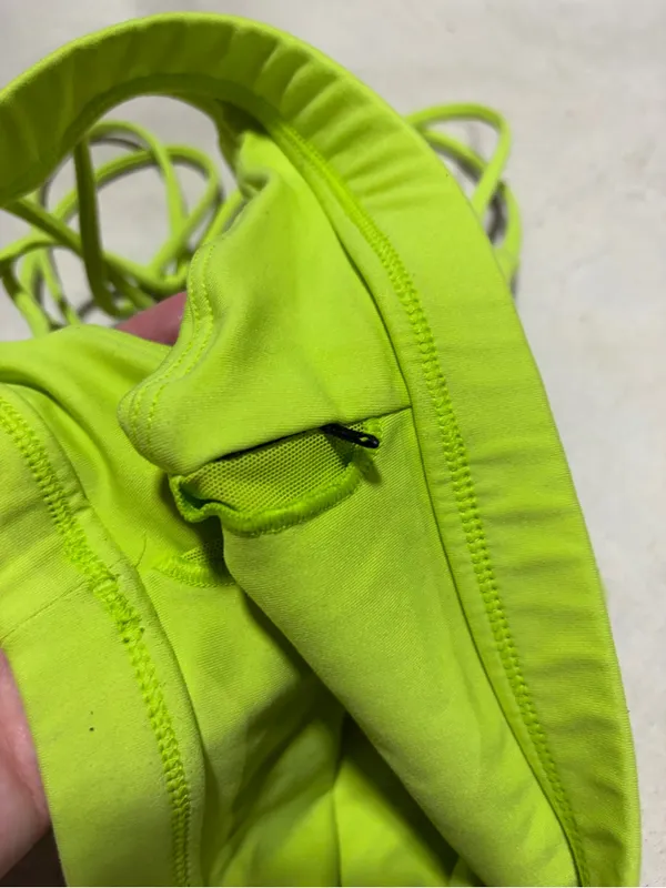 1st phorm Neon Lime Strappy Sports Bralette - Image 3