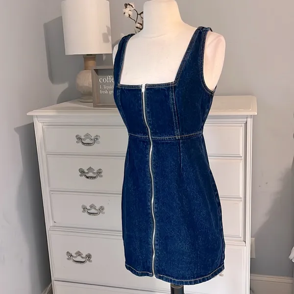 BDG Urban Outfitters Denim Jumper Dress - Image 6