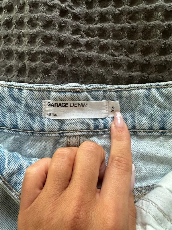 Garage Festival Denim Shorts - Image 4