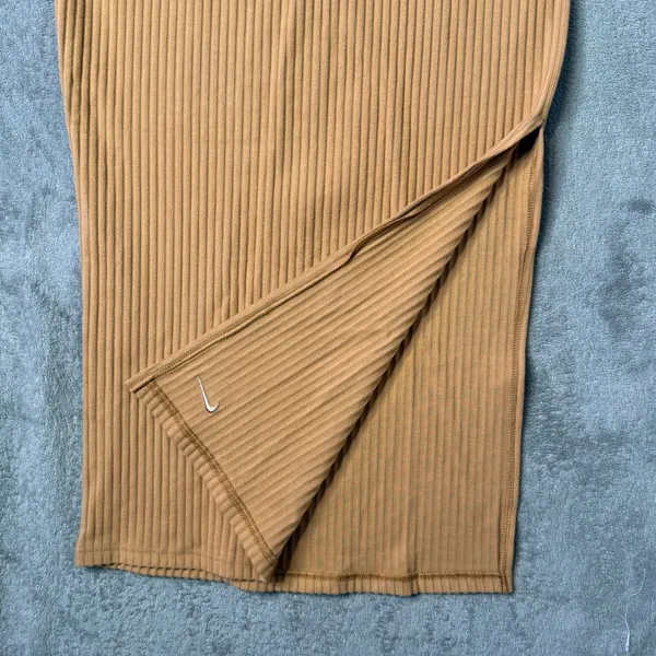 Nike Ribbed Knit Midi Slit Skirt Size S High Waist Stretch Pencil Straight‎ - Image 9