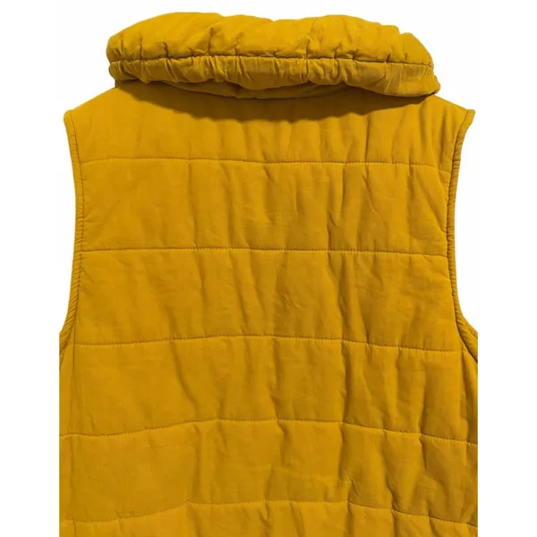 Pilcro and the‎ Letterpress Corduroy Puffer Vest Mustard Yellow Women's Large - Image 4