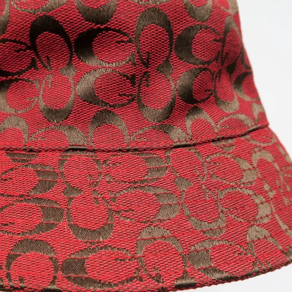 Vintage Y2K Red & Brown GG Logo Bucket Hat - Image 4