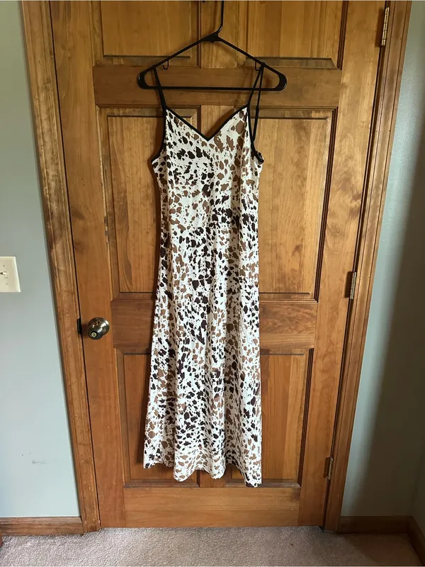 Anthropologie sincerely Jules Leopard- animal Print Maxi Dress Size Medium - Image 2