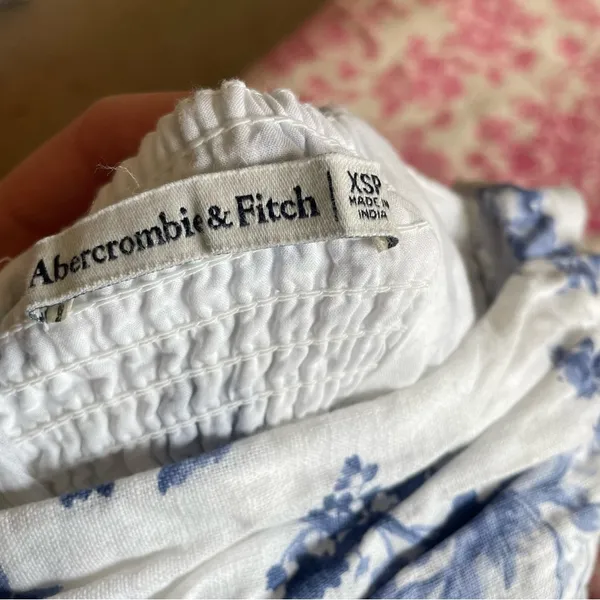 Abercrombie & Fitch Petite Emerson Cap Sleeve Linen Blend Mini Dress - Image 7