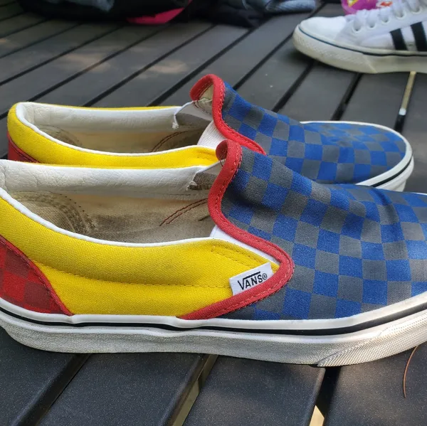 Vans Multicolor Slip-On Sneakers Size 8.5 Womens - Image 2