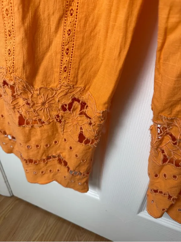 Damson Madder Martina Trousers in Apricot 10 - Image 4