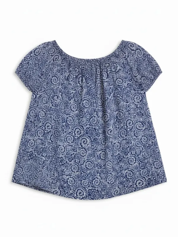 Anthropologie Maeve Mini Swing Dress‎ Blue White Ditsy Floral NWT Small - Image 2