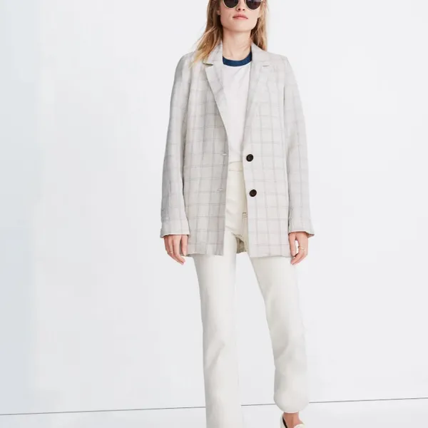 NWT Madewell Dorset Blazer in Windowpane - Image 3