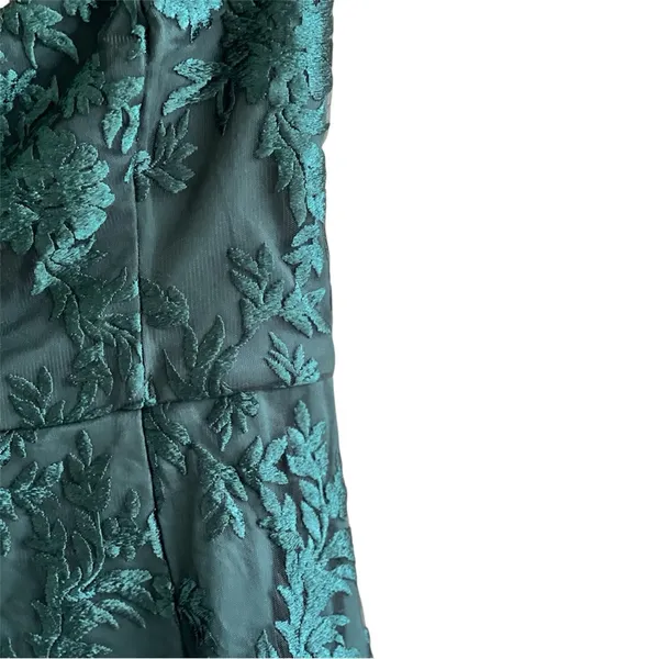 Lulus What a Knockout Forest Green Embroidered Strapless Dress - Image 8