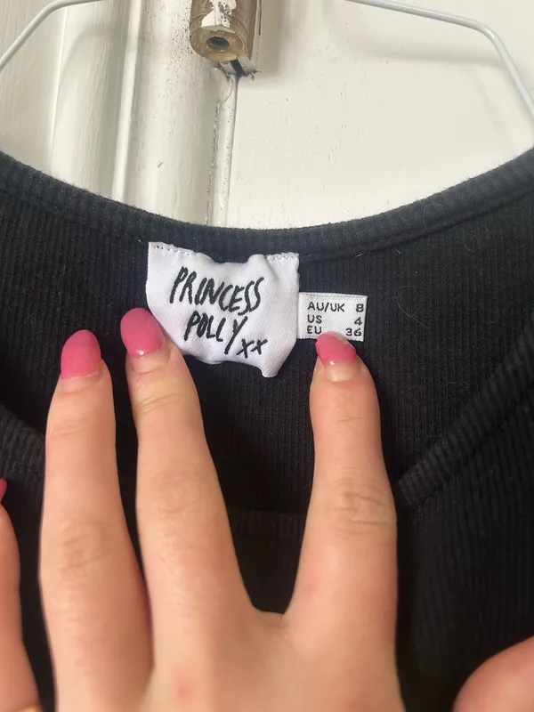 Princess Polly Classic Black Mini Dress - Image 6