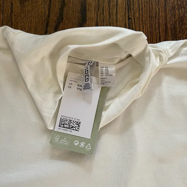 H&M White Turtleneck Top - Image 3