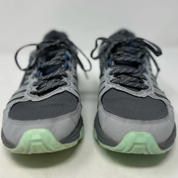 Asics Women's Light Green Gray Canvas Gel Venture 7 Sneakers Size‎ 6 - Image 3