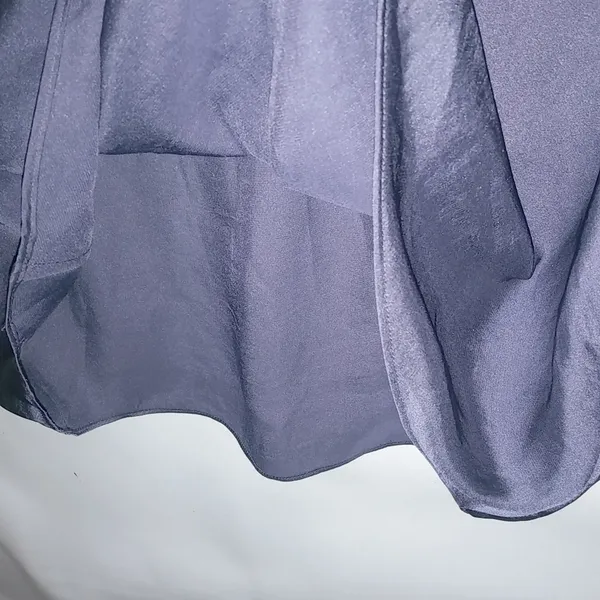 Banana Republic 8 V-Neck Satin Sleeveless Top in Deep Eggplant - Image 6