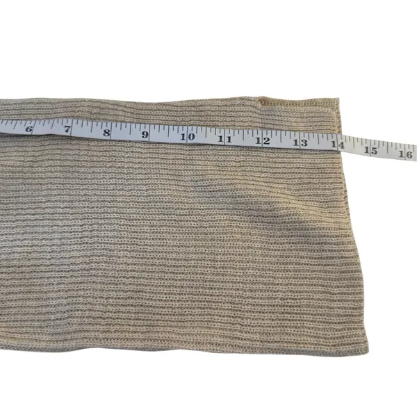 Chicos Beige V-Neck Pullover Sweater Size 2 (LG) Neutral Minimalist Boho Beach - Image 9