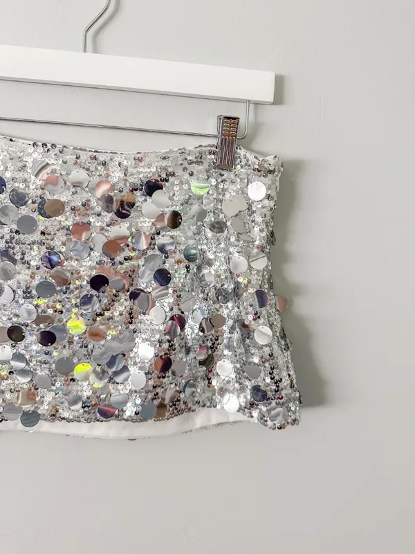Peppermayo Champagne Chic Mini Skirt in Discoball - Image 9
