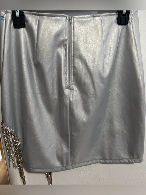 Windsor NWT Feeling Fine Rhinestone Mini Skirt Size M - Image 6