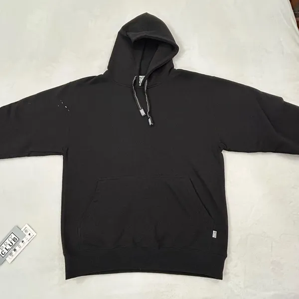 Pro Club Heavyweight Black Skater Essentials Pullover Hoodie Sweatshirt Size M. - Image 4