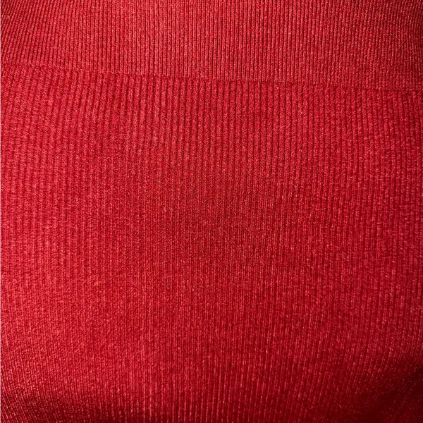 Elegant Knit Dress Red Size 2X - Image 5