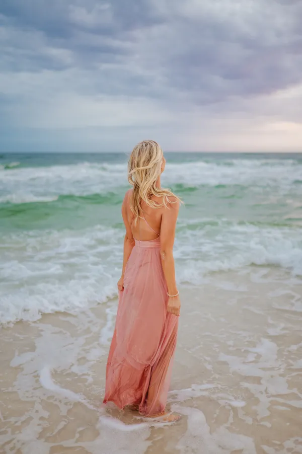 Windsor Mesh Long Dress - Image 4