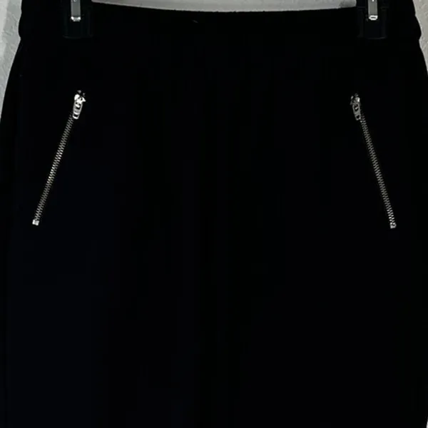 2 S Pants Casual Joggers Light Weight Elastic Black Ankle Fit Small Women's - Image 6