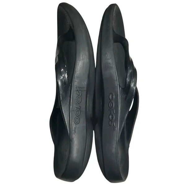 OOFOS Oolala Oofoam Recovery Sandals Womens 9 Black‎ Lightweight Comfort Shoes - Image 7