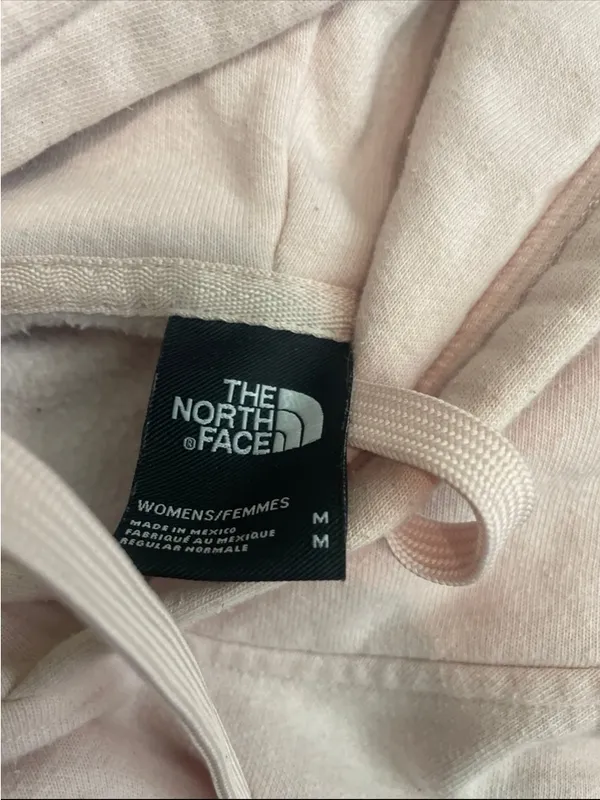 The North Face Pale Pink Women’s Hoodie with Logo - Image 2
