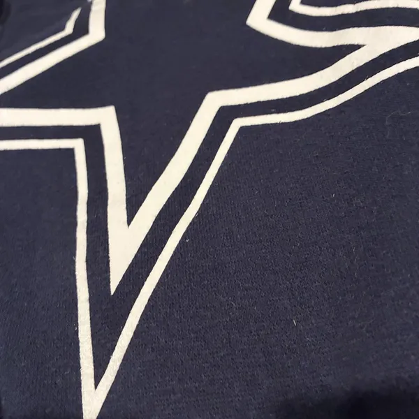 National Football League EUC Navy Dallas Cowboys Pullover Hoodie Sweatshirt Women’s Size Large - Image 6