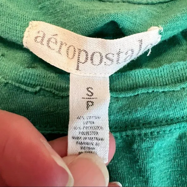 Free! W/ Purchase Aeropostale long sleeve rough hem Shirt size small - Image 3
